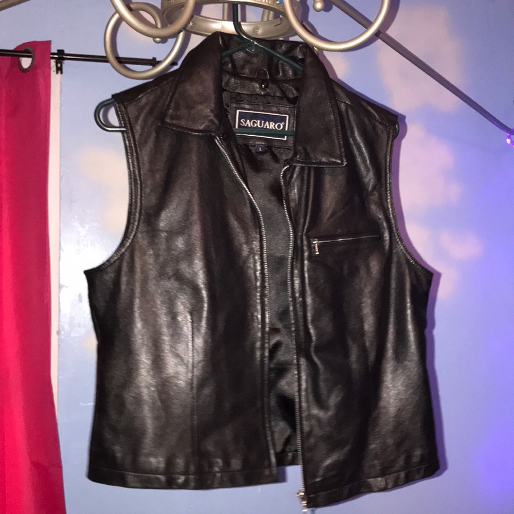 🥳🖤 Leather Vest